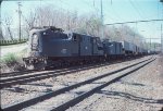 CR 4821 on freight CE-4 piggyback train